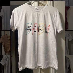 SHEIN “baby girl” white t-shirt.